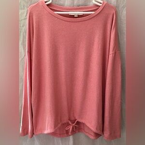 LOFT - Long Sleeve Drawstring Hem Top (L) NWOT